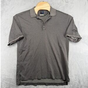 Callaway by Nordstrom Golf Polo Shirt Geometric‎ Print Cotton Men's 23x28